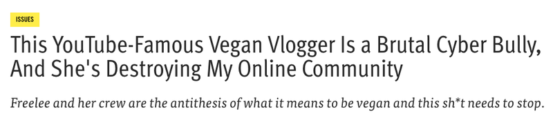 Illustration for article titled Help Me Understand This 'Bullying' Controversy Ripping the Vegan YouTube Community Apart